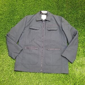 Vintage London-Fog Utility Jacket Medium 22x31 Blue